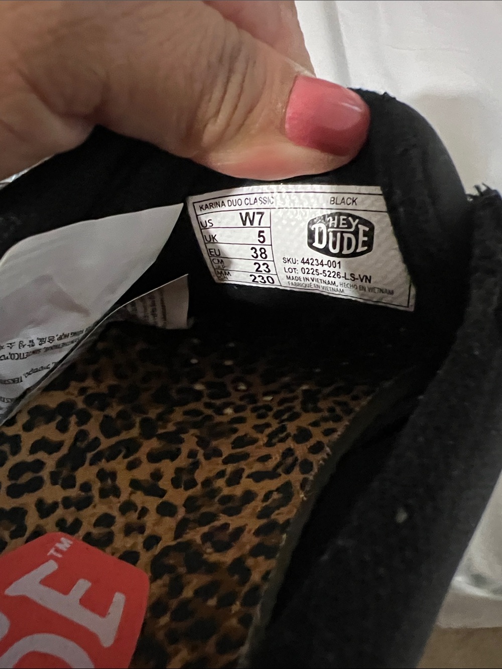 Hey Dude Black Sneakers with Cream Soles - Picture 5 of 6